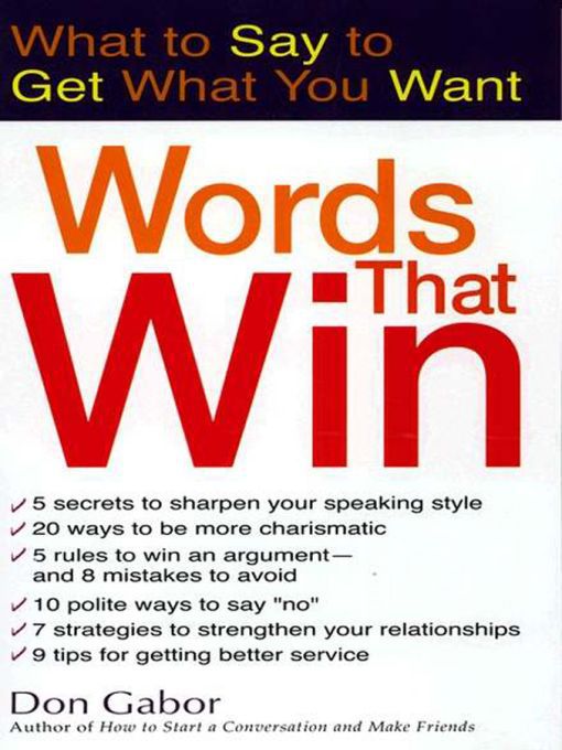 Title details for Words That Win by Dan Gabor - Available
